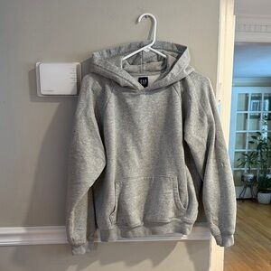 GAP Men's Heather Gray Hooded Sweatshirt